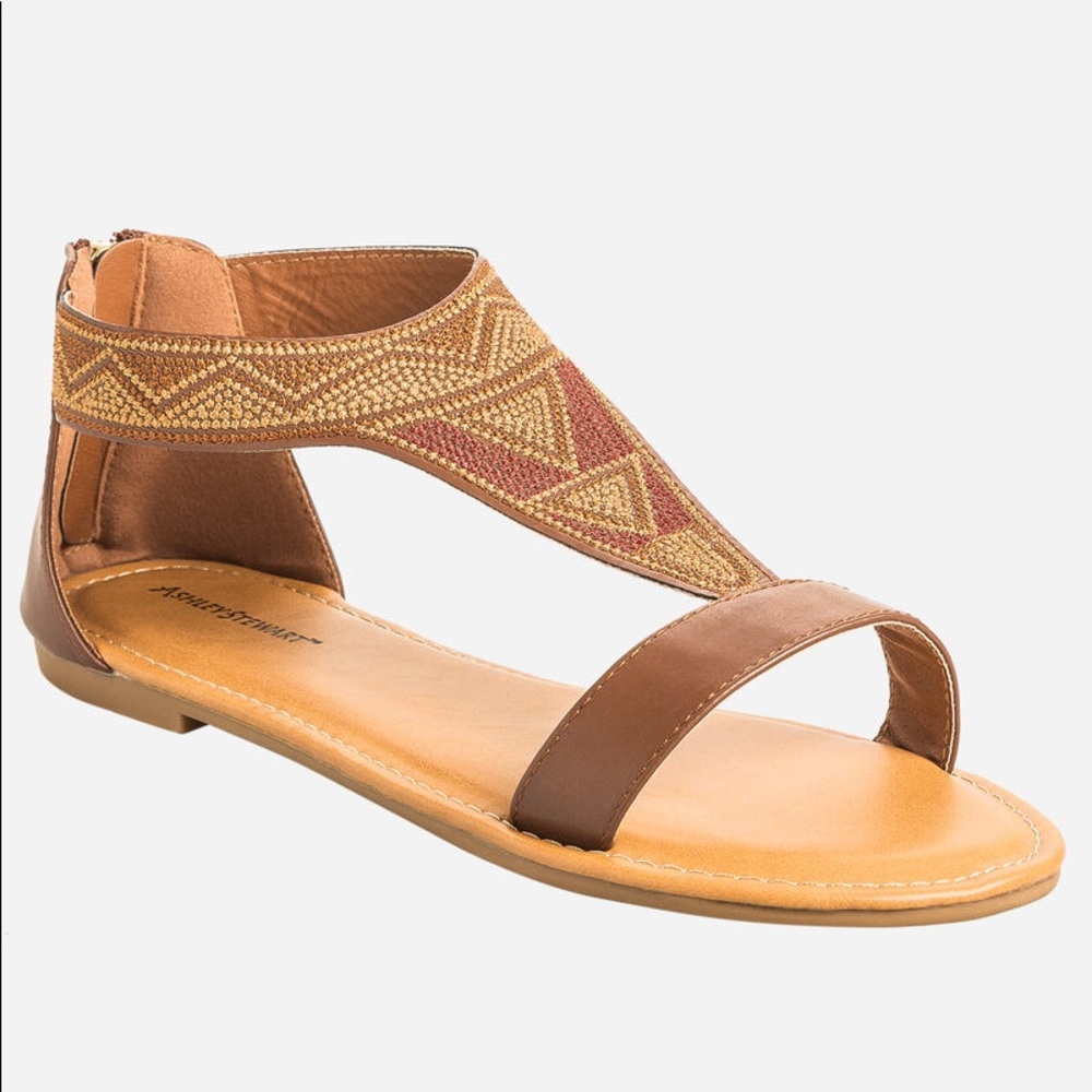 Tribal zip back sandals (BRAND NEW)